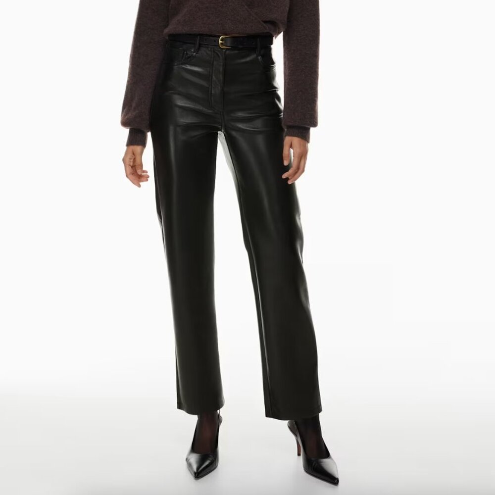 Aritzia Wilfred The Melina Pant -  High-waisted Vegan Leather pants SIZE 2